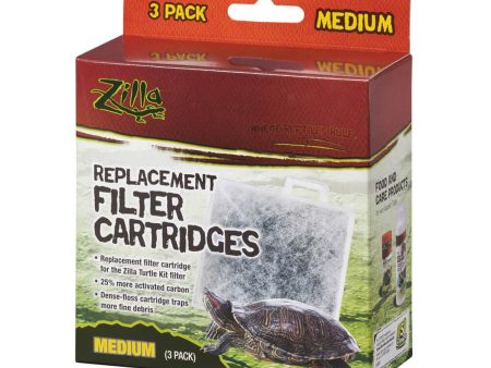 Zilla Replacement Filter Cartridges 1ea Medium, 3 pk Supply