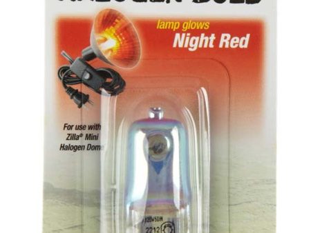 Zilla Light & Heat Mini Halogen Bulbs Night Red 1ea 50 W on Sale