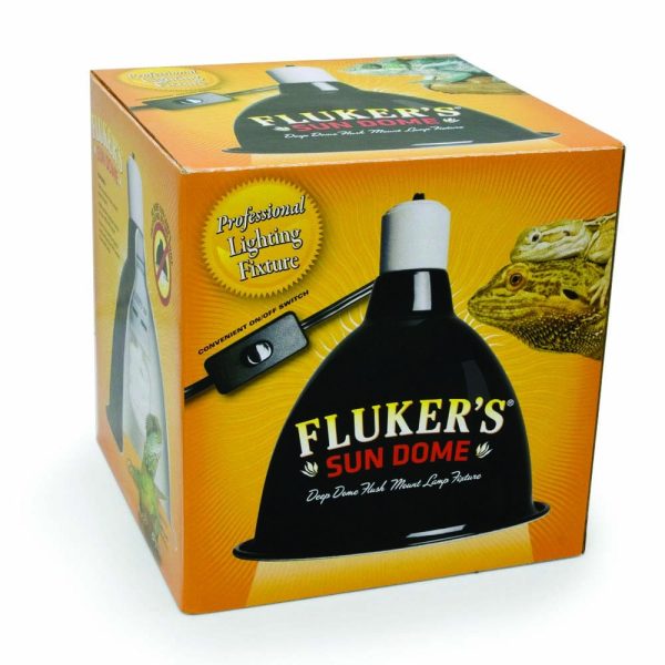 Fluker s Sun Dome Reptile Lamp Black 1ea 8.5 in Cheap