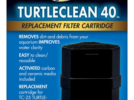 Zoo Med TurtleClean 40 Replacement Filter Cartridge 1ea 40 gal Hot on Sale