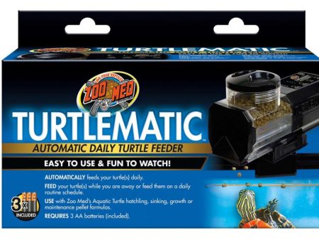 Zoo Med Turtlematic Automatic Daily Turtle Feeder Black 1ea For Discount