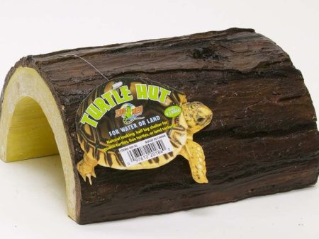 Zoo Med Turtle Hut Brown Yellow 1ea XL Supply