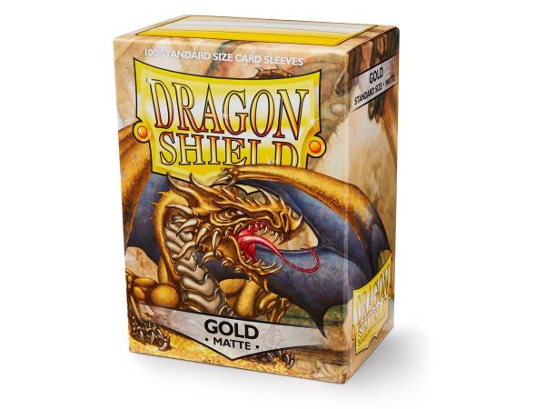 Dragon Shield Matte Sleeve - Gold ‘Gygex’ 100ct Fashion