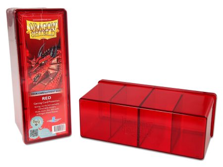 Dragon Shield Four Compartment Box – Red Supply