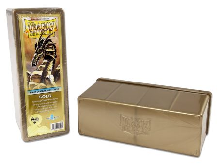 Dragon Shield Four Compartment Box – Gold Supply