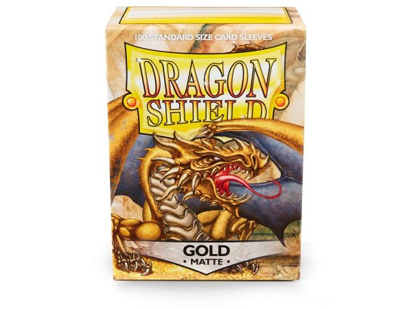 Dragon Shield Matte Sleeve - Gold ‘Gygex’ 100ct Fashion