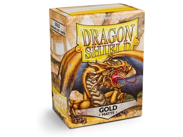 Dragon Shield Matte Sleeve - Gold ‘Gygex’ 100ct Fashion