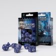 Classic RPG Cobalt & White Dice & die polyhedral Hot on Sale