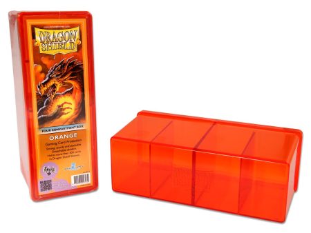 Dragon Shield Four Compartment Box – Orange For Cheap