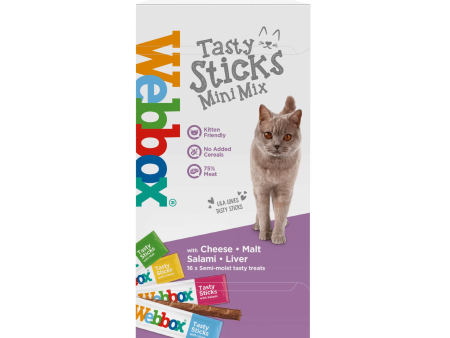 16 x CAT STICKS MINI ASSORTED 32G Hot on Sale