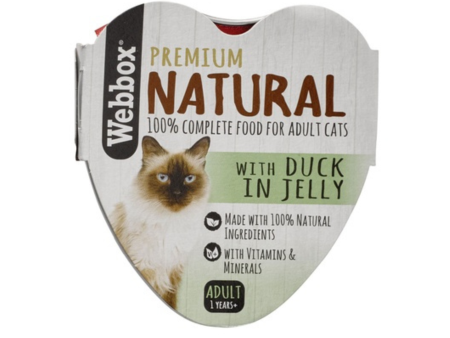 WBX NATURAL CAT HEART DUCK IN JELLY 85G Hot on Sale