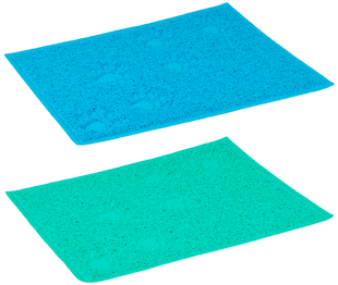 CAT LITTER TRAY MAT RECTAGLE GREEN  BLUE For Sale