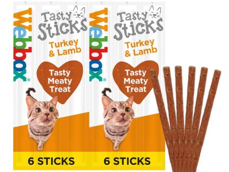 6 x CAT STICKS TURKEY & LAMB 30G Hot on Sale