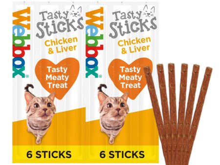 6 x CAT STICKS CHICKEN & LIVER  30G Fashion