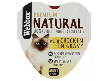 WBX NATURAL CAT HEART  CHICKEN IN GRAVY 85G on Sale